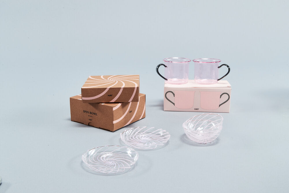 HAY Borosilicate kop, pink - sæt af to - Bahne